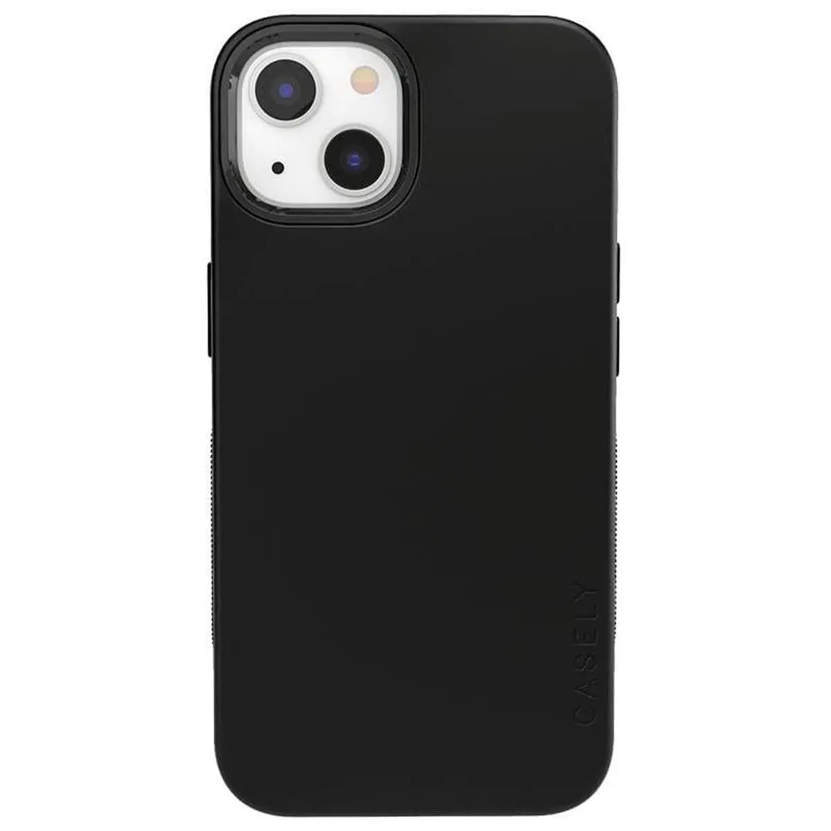 Casely iPhone 13 Mini Case | Black on Black | Bold Protective Design | Compatible with MagSafe