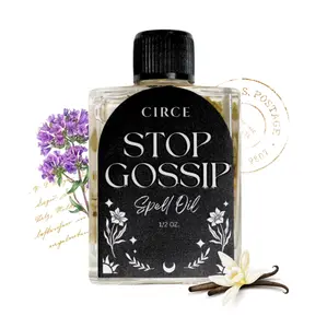 Stop Gossip Spell Oil 1/2 oz | Conjure Oil for Protection | Shut Your Mouth Spell | Stop Rumors & Gossip | Leave Me Alone Spell | Evil Eye Protection