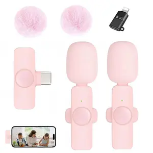 Professional Mini Microphone for iPhone iPad (for iPhone 14 and Below), Cordless Omnidirectional Clip Mic, Plug-Play Microphone for Interview Video Podcast Vlog YouTube