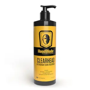 HeadBlade ClearHead Aftershave Skin Treatment 8oz Pump - Naturally Soothes Cleans Pores Reduces Itching and Redness Post Shave Treatment