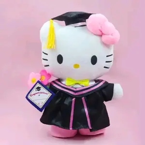 Sanrio Hello Kitty  35cm Graduation Doll - Iconic Characters for Graduation Celebrations & Collectors, High-Quality Materials, Perfect Gift