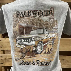 Comfort Colors Backwoods Born & Raised Bait Shop Shirt, Fishing Graphic Tee, Rustic Outdoor Comfort Colors T-Shirt, Vintage Angler Shirt