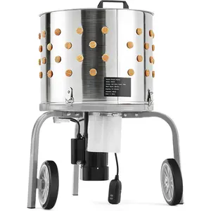 Garvee 20" Stainless Steel Chicken Plucker Machine – 108 Soft Fingers – Electric Poultry Plucking & Defeathering – Easy Debris Collection – 500W Motor – for Chickens, Ducks, Turkeys