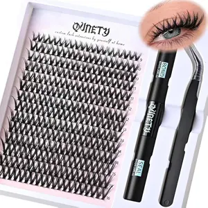 Lash Clusters DIY Lash Extension Kit Wispy Eyelash Clusters Individual Eyelashes Cluster Natural Eye Lash Clusters Kits Fairy Mink Lash Clusters (Butterfly DIY Lashes Kit)
