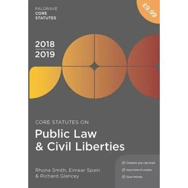 USED-Core Statutes on Public Law & Civil Liberties 2018-19 by Smith, Rhona (Paperback)