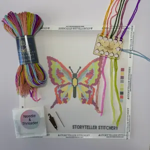 Butterfly — Modern Needlepoint Kit (Small Design)