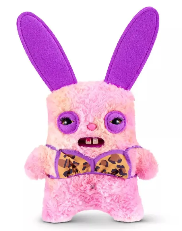 Fuggler Baddies Rabid Rabbit Collectible Plush Toy, 9-in