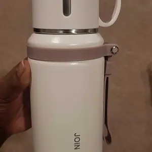 29oz Stainless Steel Insulated Water Bottle with Carry Strap, Dual-Function Coffee Cup for Hot & Cold Drinks, Portable Outdoor Mug for Camping, Cycling, Home & Office, Insulated Tumbler