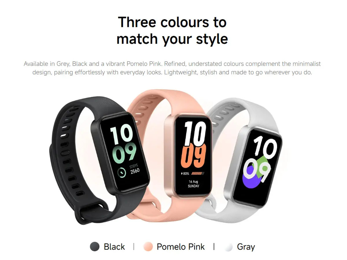 Xiaomi Smart Band Active Global Version 1.47" Display 18-Day Battery Life Modes All-Day Health and Fitness Monitoring 5ATM (11 Active)