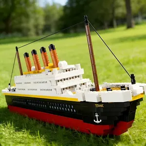 Titanic Ship Model Interlocking Building Block Set, 3D Puzzle DIY Educational Toy for Kids & Adults, Ideal Gift for Collectors and Stem Learning