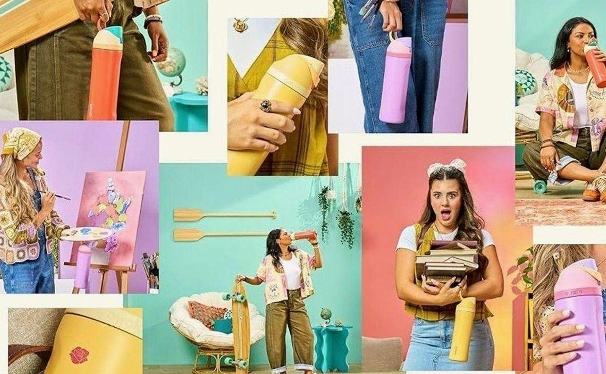 Owala Disney Princess FreeSip Insulated Stainless Steel Water Bottle with Straw for Sports and Travel, BPA-Free Sports Water Bottle, 24 oz, Belle | Disney Princess, Insulated, with Straw, BPA-Free, Sports Water Bottle