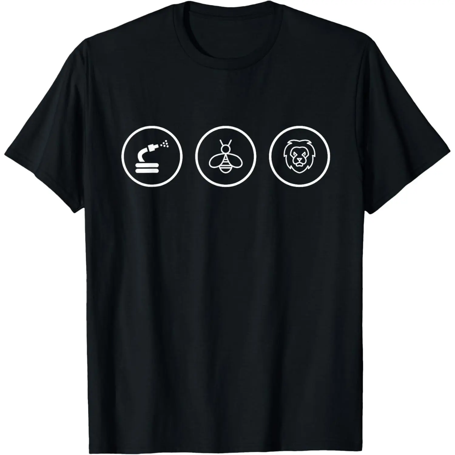 Men's Classic Short-Sleeve Relaxed-Fit T-Shirt, Hose Bee Lion Icons Design, Funny "Hoes Be Lying" Pun Intended Top, Tshirt, Shortsleeve