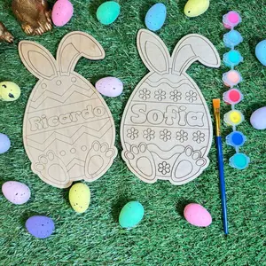 Personalized Easter Egg Craft Kit| Wood Paint Brush