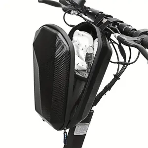 4L Electric Scooter Front Hanging Bag, Waterproof Foldable Eva Hard Shell Bag, Carry Charger and Repair Tools, Bicycle Handlebar Bag