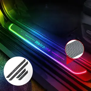 Car Door Sill Protector, Rechargeable Decorative Atmosphere Light, Car Interior Decorative Light, Universal Car Accessories, Illuminated Entry, Car Door Lights, Car Ambient Lighting