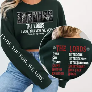 Vintage The Lords Series Sweatshirt, Chaotic Book Hoodie, Barrington University Sweater, Smut Merch, Dark Romance Book Lover, I Vow You Vow We Vow Crewneck