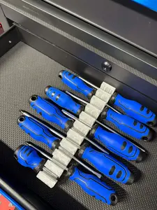 Screwdriver Holder for Toolbox Drawers Holds 10 Screwdrivers Magnetic Tool Storage Tray
