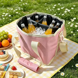 Outdoor Portable Water Bottle Bag, Large Capacity Insulated Sleeve, Multi-Functional Handheld Crossbody Water Bottle Pouch, Travel Water Bottle Organizer