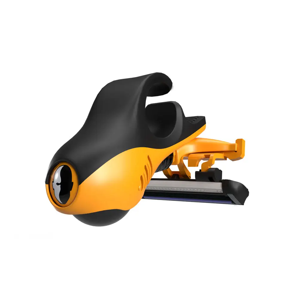 HEADBLADE MOTO Adjustable Handle Razor - Head Shaver with Dual Active Suspension & Free-Rolling Ball for a Precise Shave, Fits HB4 & HB6 Cartridges, Adjustable Handle Razors