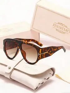 Fashion Cat Eye Sunglasses, Eyewear Shades, Frame, Small Face Effect, Leather Case, New Year Essential, Unisex Design, Trendy Style