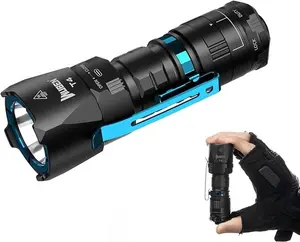 WUBEN T4 Tactical Flashlight, 850LM, 401m Long Beam, Type-C Rechargeable, 70H Runtime, IP68 Waterproof, Aerospace Aluminum, EDC for Outdoors & Duty