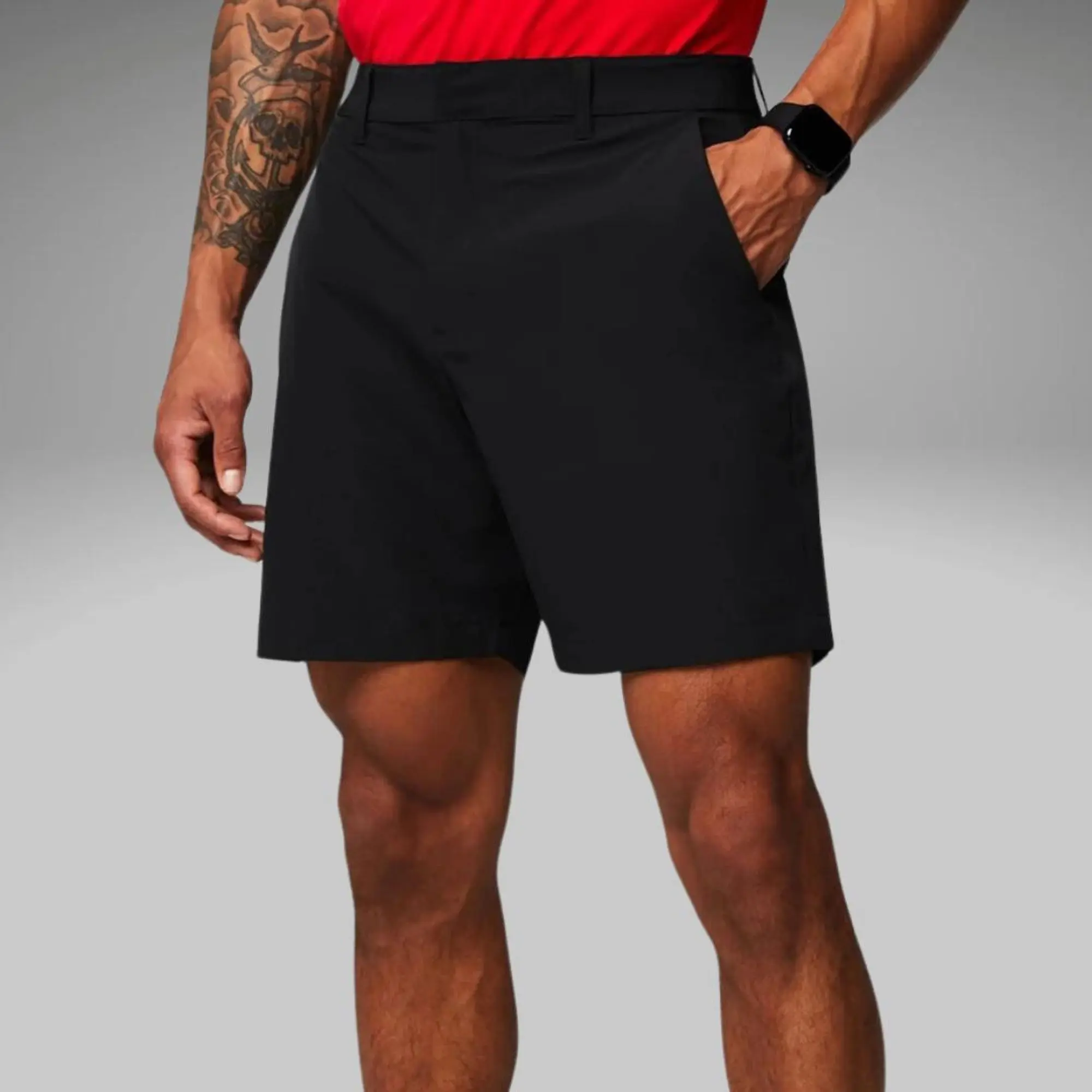 Fabletics Men's The Only Short, Menswear Bottoms with Plain Polyester-Spandex Fabric Fabletics Men's The Only Short, Menswear Bottoms with Plain Polyester-Spandex Fabric