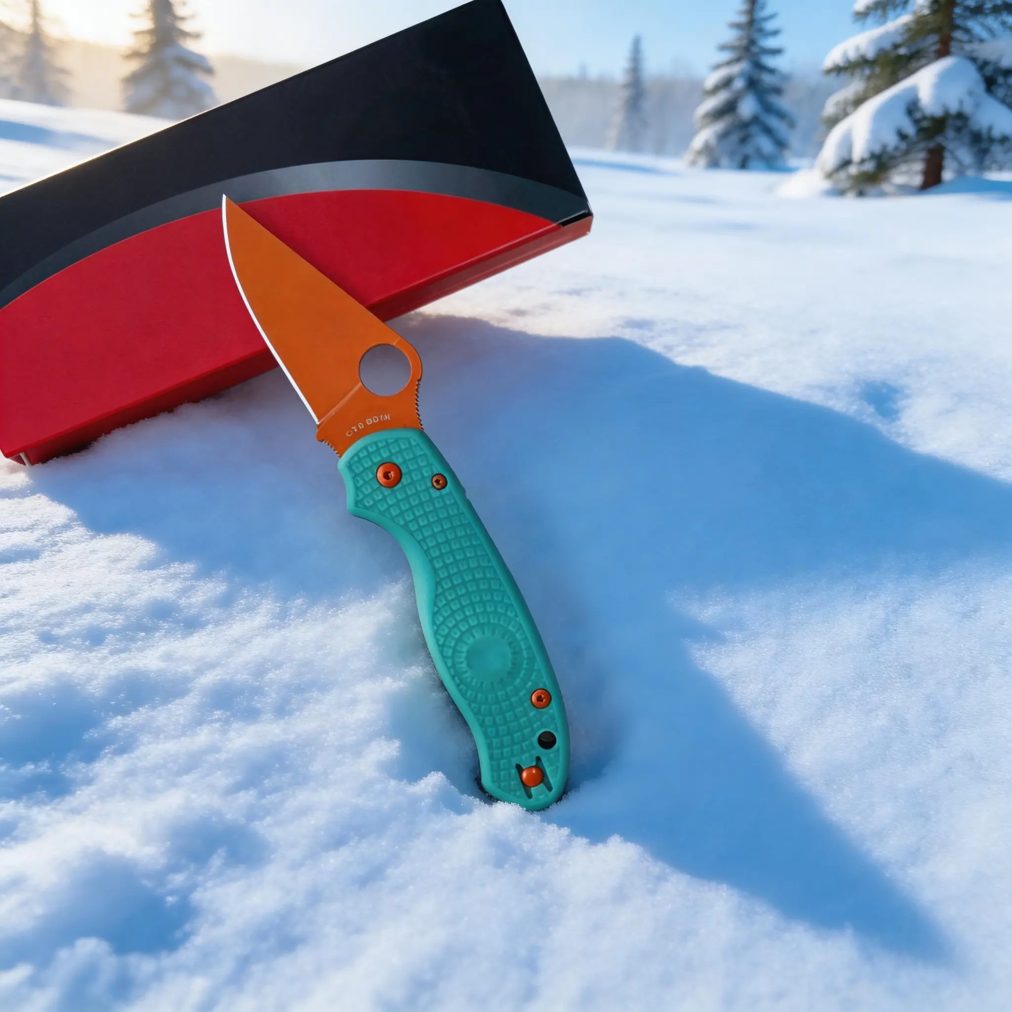 C223 Outdoor Folding Knife, PVC Handle, Anti-Corrosion and Wear-Resistant High Hardness Blade, Outdoor Camping，Fishing and Driving Survival EDC Tool, Perfect Gifts