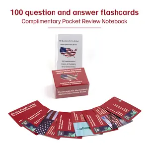 100 U.S. Citizenship Test Flash Cards (English/Spanish) - Civics Exam Prep with 100 Bilingual Questions & Answers - Naturalization Study Guide