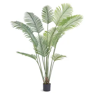 【fathersdaygift】VEVOR 6 FT Elegant Artificial Palm Tree, Secure PE Material, Anti-Tip Protection, Low-Maintenance Lifelike Faux Plant for Home Office Decor, Indoor Outdoor Decorative Fruit, Elegant Artificial Plants, Artificial Outdoor Flowers