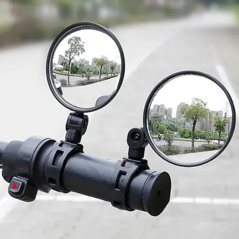 Bicycle Rearview Mirror, 2 Counts Bicycle Handlebar Rearview Mirror, Mountain Bike Rearview Mirror, Cycling Accessories for Outdoor Cycling, Bicycle Rearview Mirror Pair, Road Cycling Gear, Bike Mirrors