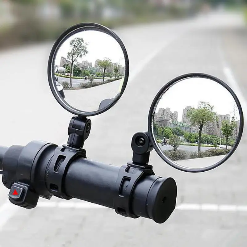 Bicycle Rearview Mirror, 2 Counts Bicycle Handlebar Rearview Mirror, Mountain Bike Rearview Mirror, Cycling Accessories for Outdoor Cycling, Bicycle Rearview Mirror Pair, Road Cycling Gear, Bike Mirrors