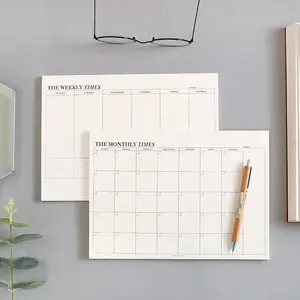 Tearable Monthly Planner, Monthly Budget Planner, 1 Count Work Week Schedule Notebook, Office Student Study Memo, Academic Planner, Stationery Supplies, Weekly Planner