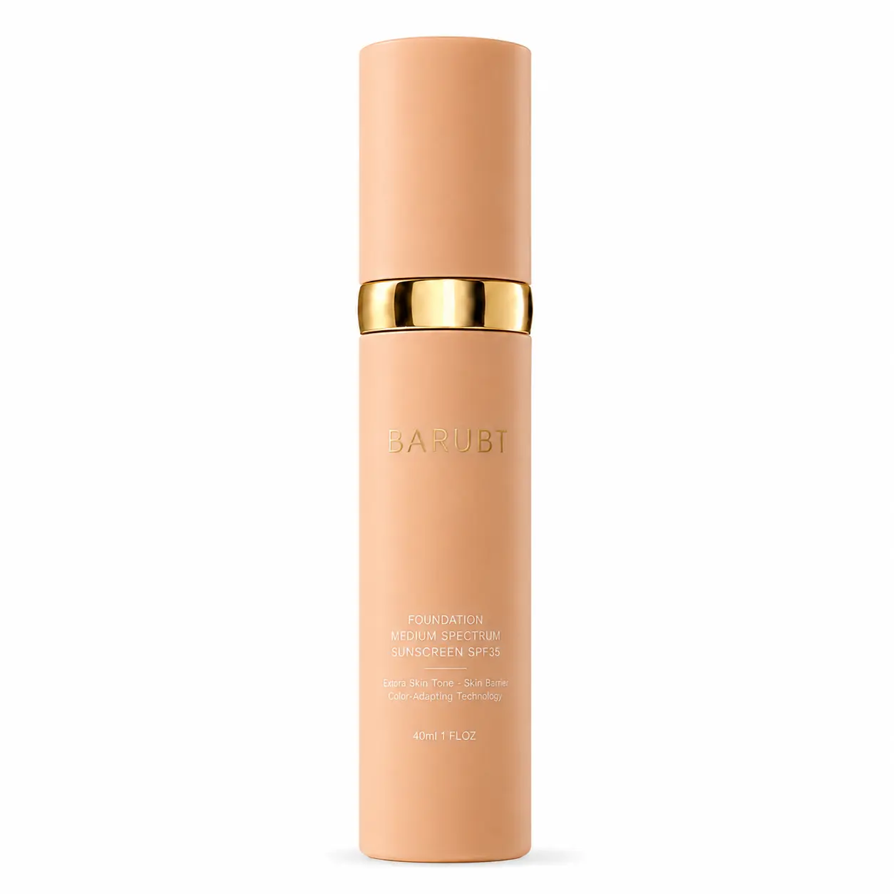 BARUBT 4-in-1 Color Changing Foundation – Starts White, Blends to Match Your Skin Tone, Lightweight Buildable Coverage & Natural Finish