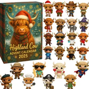 Cow Calendar - 24 Days Christmas Surprise, Fun Farm Animal Countdown, Unique Toys, Festive Memories, Christmas Gift, Decoration, New Year Joy