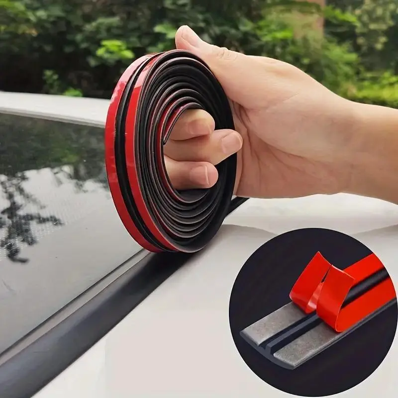Car Windshield Rubber Seal, Car Windshield Seal Strip, Universal Car Window Seal, Car Exterior Accessories for Car Roof Windshield,Easy to Install,Water leakage prevention,#Summervibes