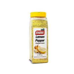 Badia Lemon Pepper Seasoning 24 oz Zesty Citrus Blend with Pepper Garlic & Onion for Chicken Seafood & Vegetables America Made