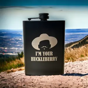 I'm your Huckleberry - DOC HOLLIDAY 8 oz Flask