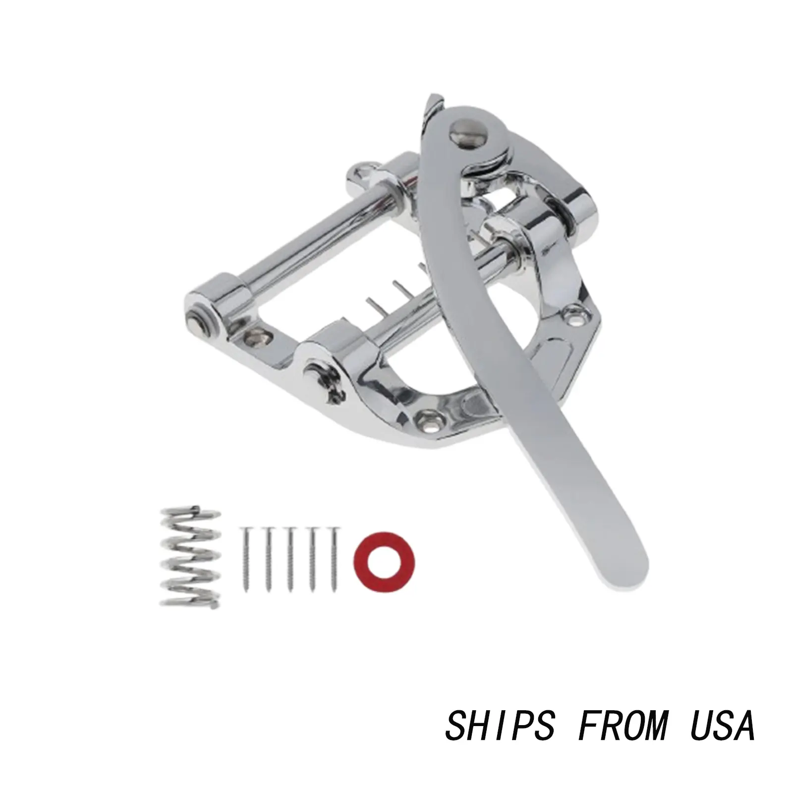 Guitar Vibrato Tailpiece Tremolo Bridge For Tele SG LP Jazz Electric Guitar Chrome 6 String Compensated Brass Saddles