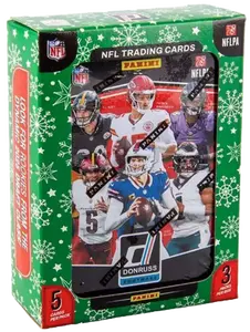 2025 Panini Donruss Football Holiday Tin (3 Packs) Sports Cards Box Sports Trading Card