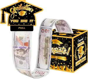 Graduation Gifts, Graduation Money Box with Pull Out Card, Surprise Grad Money Holder for Cash, Class of 2026 Funny Money Pull Box for High School College Graduates