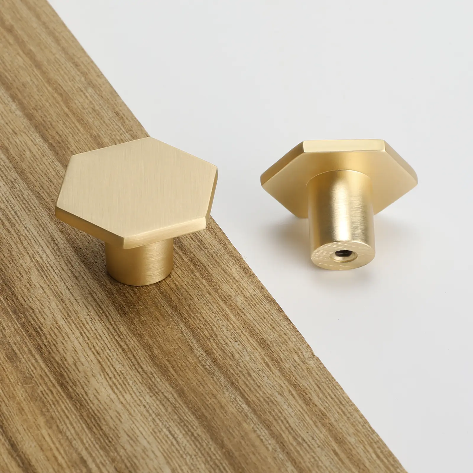 brushed gold knobs for dresser Brushed Brass Kitchen Cabinet Knobs main image 1