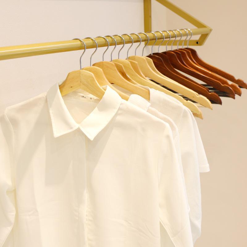 10pcs/20pcs/100pcs Wooden Hangers,Clothes Hanger for Daily Used,Smooth Finish Wood Hanger with Precisely Cut Notches,Coat Hangers, Heavy Duty Hanger for Shirt Suit Dress (Natural)