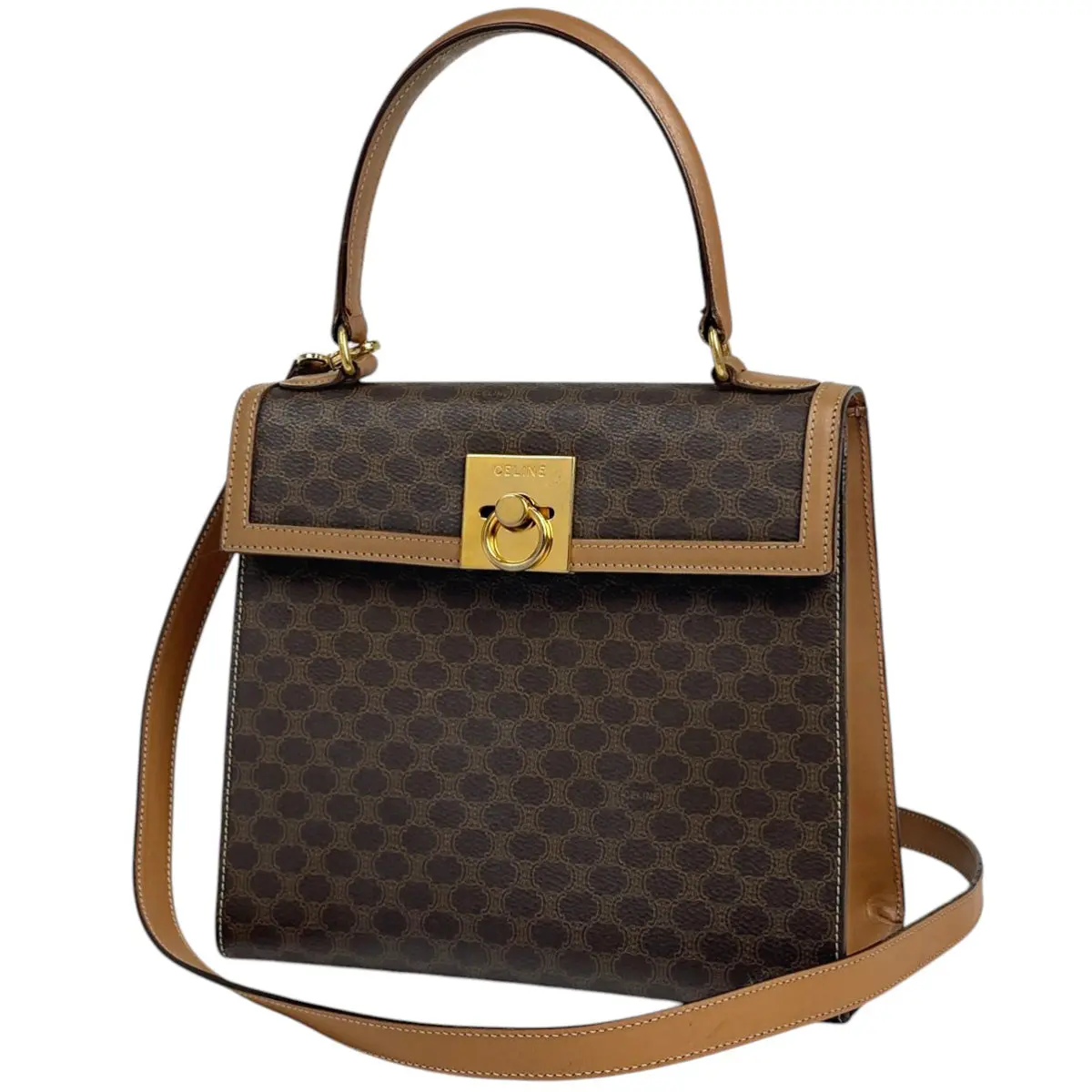 Pre-owned Canvas Shoulder Bags CELINE Macadam Handbag (JP)