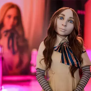 M3GAN-Inspired Doll Mask | Eerie Horror Prop | Halloween Party & Thriller Movie Event