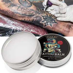 1 Count, Elaimei Tattoo Care Balm 30g, Moisturizing Cream, Pre/During/Post Tattoo Care, Helps Healing and Prevents Fading, Forms Protective Barrier on Skin, Hydrates and Moisturizes, Prevents Old Tattoo Fading and Restores Color, Tattoo Protector