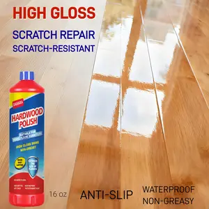 Wood Floor Polish & Restorer – High-Gloss Finish, Repairs Fine Scratches, Non-Slip, Abrasion- and Scrub-Resistant, Moisture-Resistant, Non-Greasy, No Footprints, Easy to Clean,Deep Conditioning, Wax for Hardwood, Laminate Floors & Wood Furniture, DAXAXA