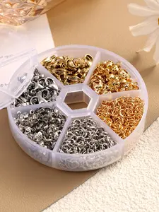 540pcs Jewelry Making Kit, Beading Making, 304 Stainless Steel & 18k Gold Plated, DIY Handmade Accessories, Multi-Style Jewellery Set
