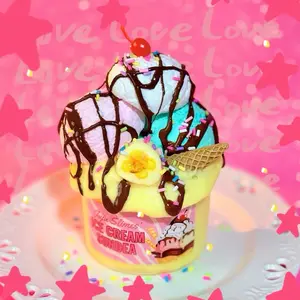 Ice Cream Sundae Slime Jar