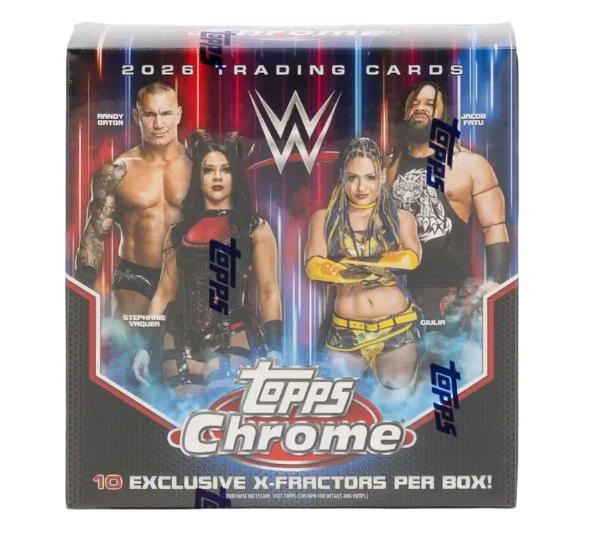 2026 Topps Chrome WWE Wrestling Mega Box