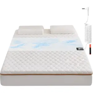 Grounding Sheets,Grounding Mat for Bed 10% Pure Silver Fiber+90% Organic Cotton,with 15Ft Grounding Cord and Test Pen,104 * 23.6inch Suitable for All Mattress Sizes(White)